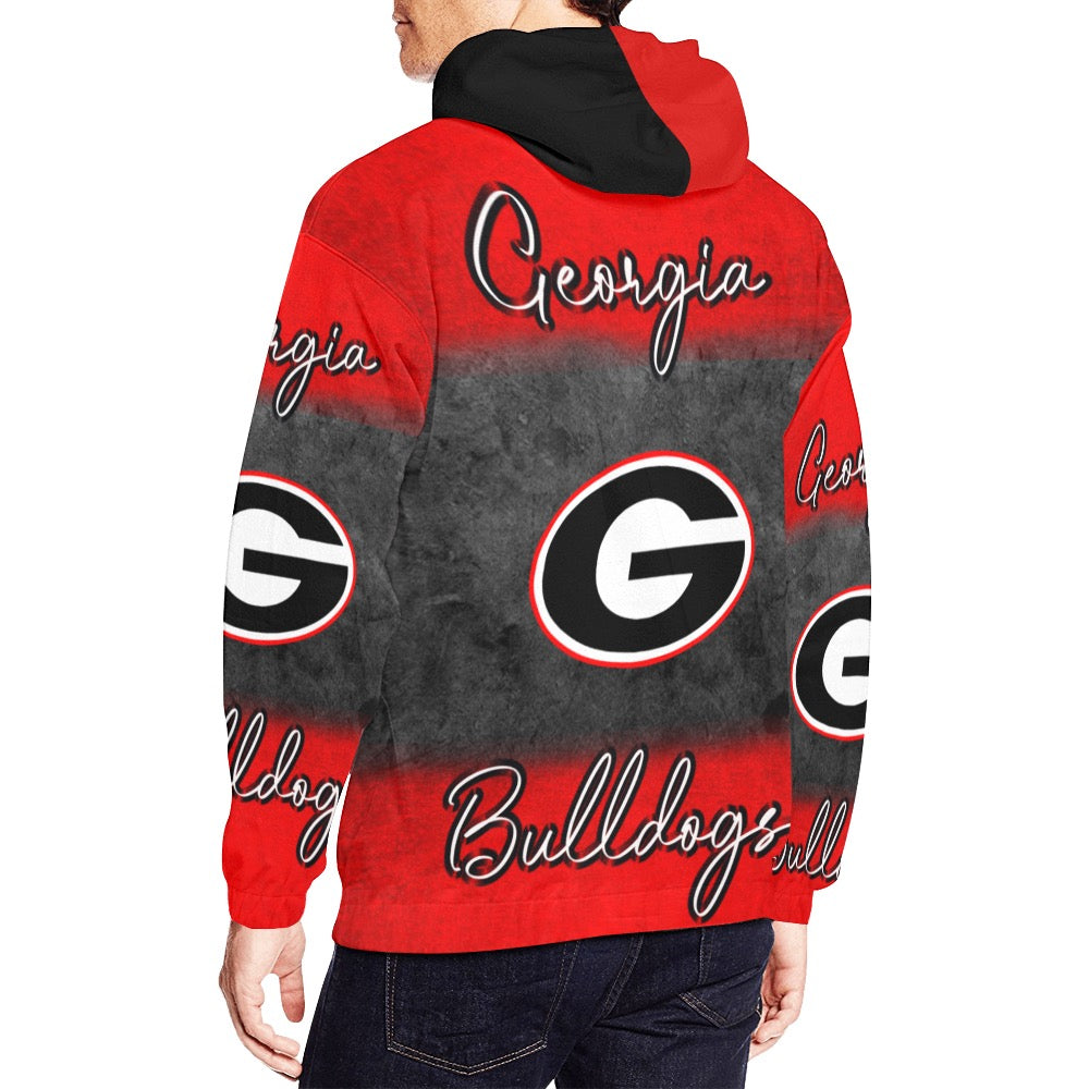 Georgia Bulldog All Over Print Hoodie for Men