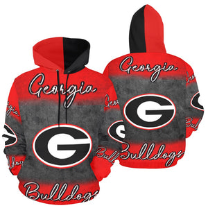 Georgia Bulldog All Over Print Hoodie for Men