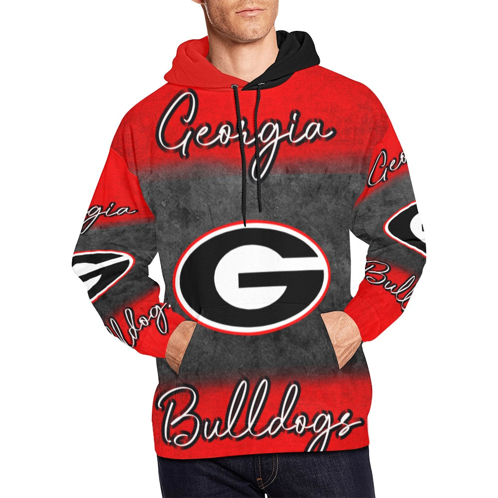 Georgia Bulldog All Over Print Hoodie for Men