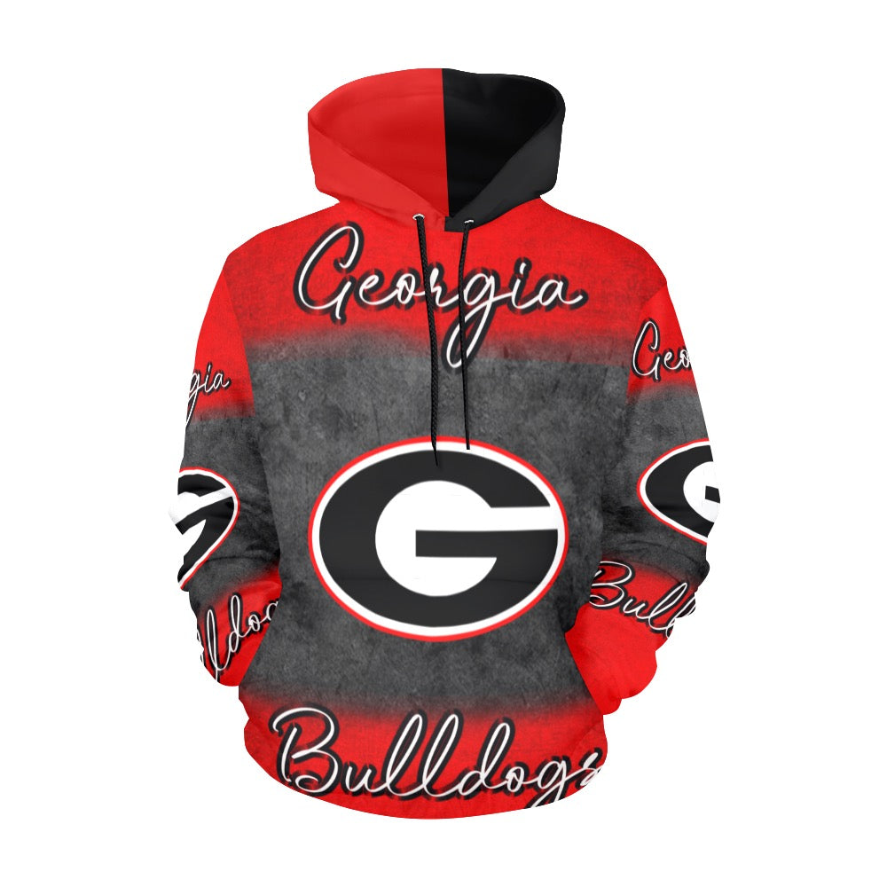 Georgia Bulldog All Over Print Hoodie for Men