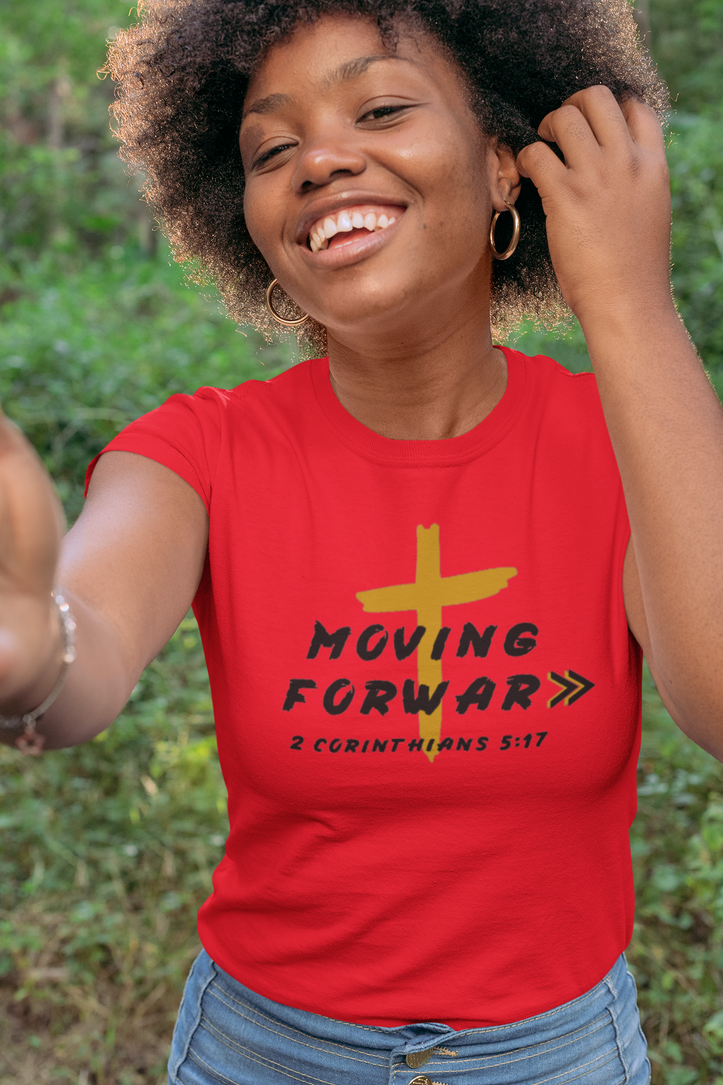 Moving Forward Christian Tee